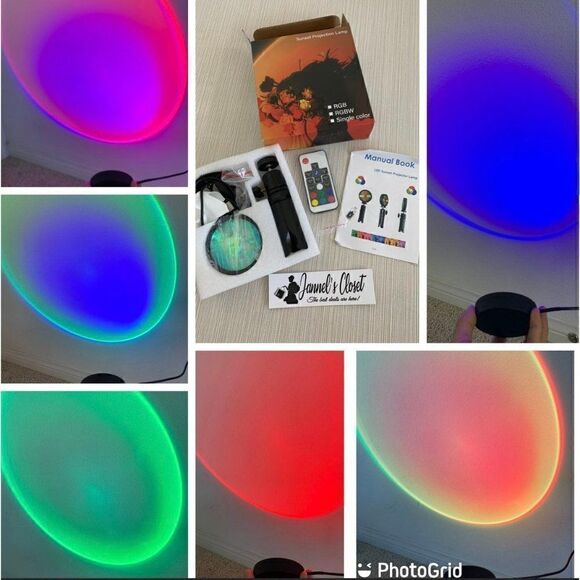 LED Sunset lamp, Projector Lights, Sunset Lights, Night Light for… - Picture 1 of 11
